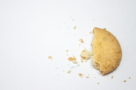Cookie on White Backgroundの写真素材