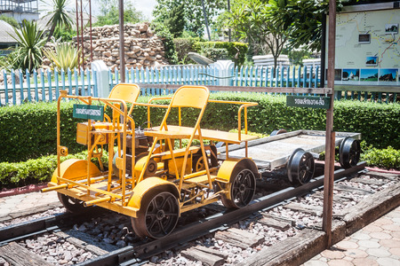 Chiang Mai - Lampang Thailand -May 30: Travelby train chiangmai go to lampang 30/05/2015 Place railway station in Chiang mai / Lampang Thailandのeditorial素材