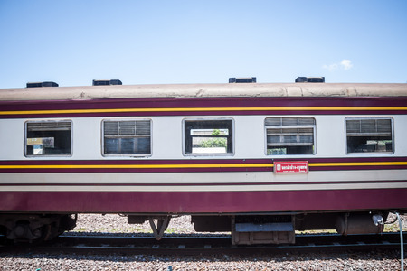 Chiang Mai - Lampang Thailand -May 30: Travelby train chiangmai go to lampang 30/05/2015 Place railway station in Chiang mai / Lampang Thailandのeditorial素材