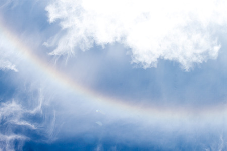 Rainbow sky cloudsの写真素材