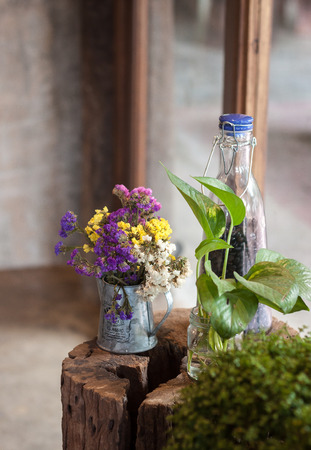 Dry flowers Decoration items Background imageの写真素材