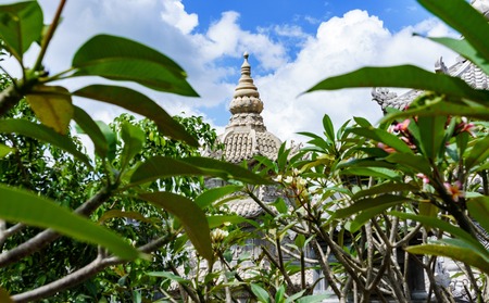 uddhist cemetery ancient dynasties in Vietnam. roof of the tomb.の写真素材