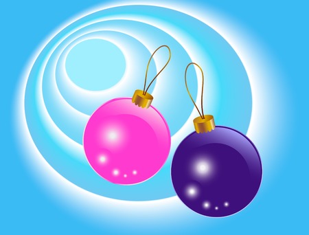 Brilliant celebratory spheresのイラスト素材