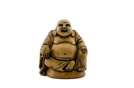 Homemade carved Buddha の写真素材