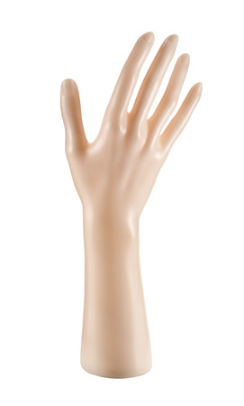 Plastic shop mannequin hand nude colourの写真素材