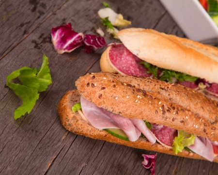 Fresh baguette の写真素材