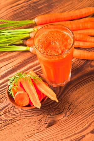 carrot fresh juice drinkの写真素材