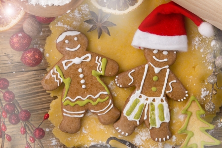 Gingerbread cookies and spices