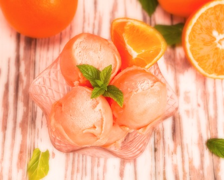 lime ice creamの写真素材