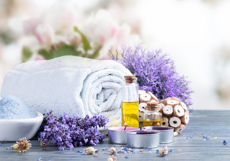 spa massage settingの写真素材