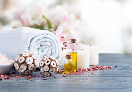 spa massage settingの写真素材