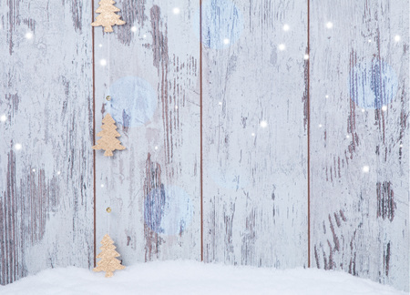 Christmas decoration Holiday background with woodの写真素材