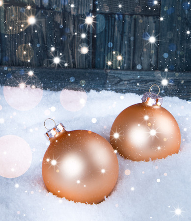 Christmas decoration Holiday background with woodの写真素材