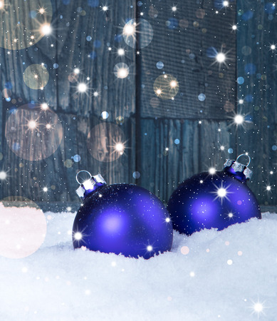 Christmas decoration Holiday background with woodの写真素材