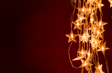 Christmas background with lightsの写真素材