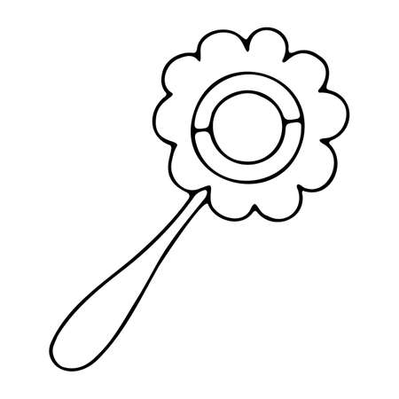 Simple vector illustration of a children's toy doodle icon.のイラスト素材