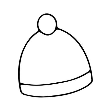 Simple vector illustration of children's clothing doodle icon.のイラスト素材