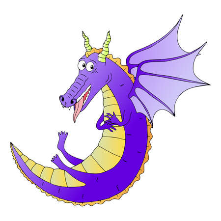 Vector illustration of a dragonのイラスト素材