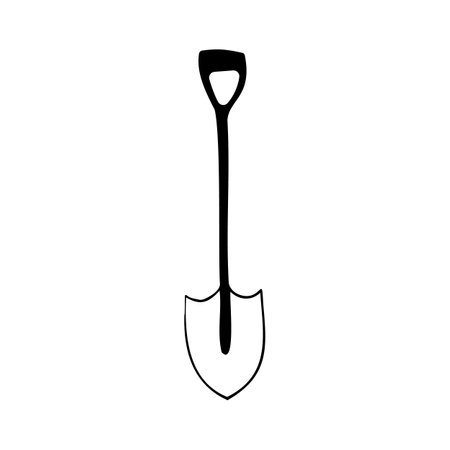 Garden potted plant doodle icon, decoration and decor, garden and vegetable garden iconのイラスト素材