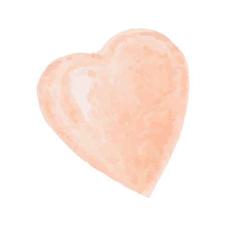 Beautiful heart drawn by hand, vectorのイラスト素材
