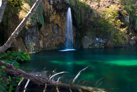 Galovacki Waterfall Park Plitvice Croaziaの写真素材