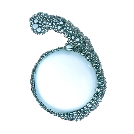 Bubble on white background isolatedの写真素材