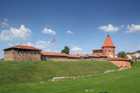 KAUNAS, LITHUANIA - June 25, 2016: Kaunas Castle, built during the mid-14th century, in the gothic style.のeditorial素材