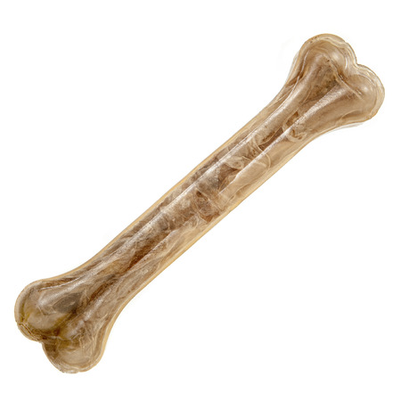 Dog bone isolated over whiteの写真素材