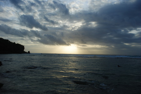 beach skyの写真素材