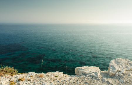 Rock and the seaの写真素材