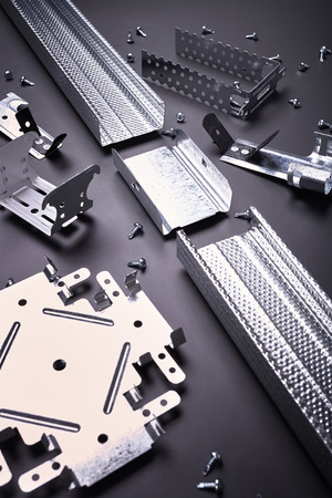 Profile for plasterboard, plasterboard fastening, set of building profiles, building materials,...