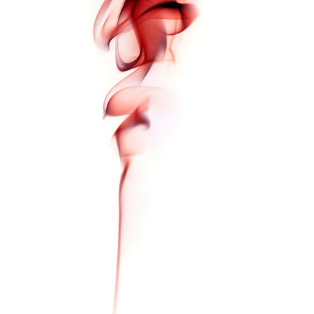 Abstract bright red smoke on a white .の写真素材