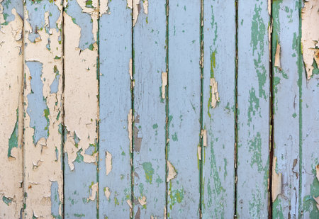 Vintage peeling paint texture. Grunge plank background.の写真素材