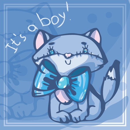 Card: it's a boy!のイラスト素材