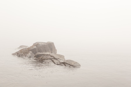 Stone in water. A natural backgroundの写真素材