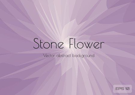 Light lilac abstract background stone flower. Geometric triangulation consisting of triangles with space for text. Textured template. Vector illustration.のイラスト素材