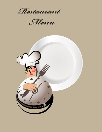 Chef restaurant menu design のイラスト素材