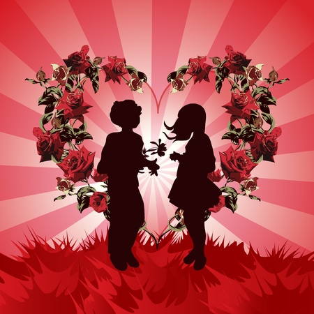 Background Valentine's Dayのイラスト素材