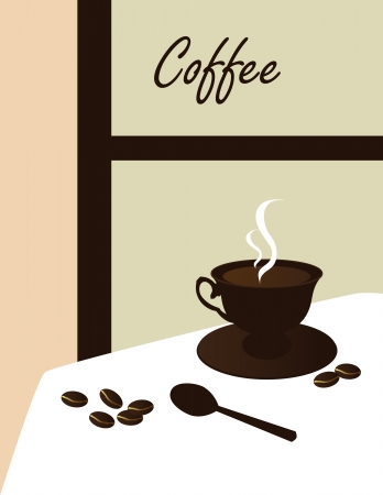 Coffee silhouette のイラスト素材