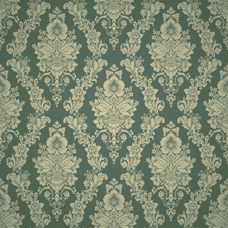  Damask seamless pattern background  Elegant luxury texture for wallpapersのイラスト素材