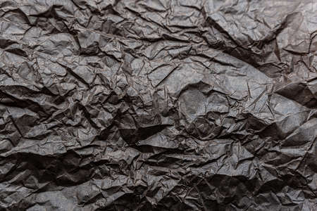 Close up to Vintage Crumpled paper texture with yellow spot and stain. high quality photoの写真素材