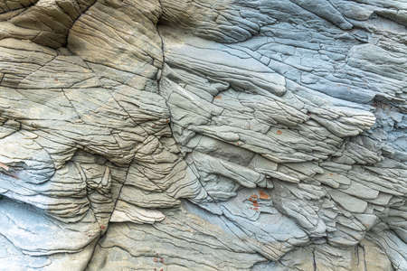 The rocks are colorful rock formations that have been deposited over hundreds of years. background and texture. high quality photoの写真素材