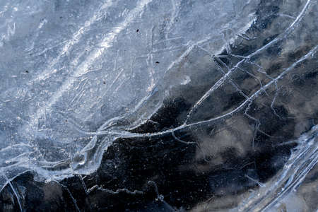 colorful ice. Abstract ice texture. nature background. arctic ice. high quality photoの写真素材