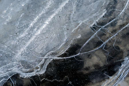 colorful ice. Abstract ice texture. nature background. arctic ice. high quality photoの写真素材