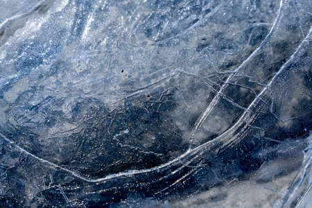 colorful ice. Abstract ice texture. nature background. arctic ice. high quality photoの写真素材