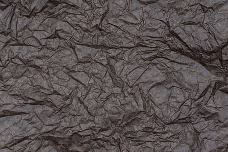 Texture or background of vintage brown crumpled paperの写真素材