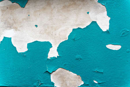 Peeling paint on the wall. Panorama of a concrete wall with old cracked peeling paint. high quality...