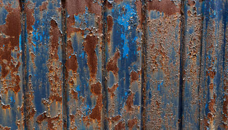 The texture of the fence from the old metal sheet. Sample of an old metal sheet. high quality photoの写真素材