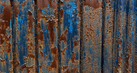 The texture of the fence from the old metal sheet. Sample of an old metal sheet. high quality photoの写真素材
