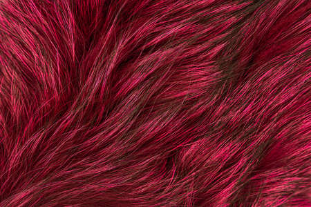 dyed red natural fur texture as a lantern. high quality photoの写真素材